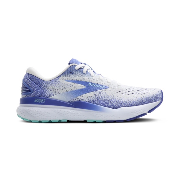 Brooks Ghost 16 Women's Athletic Shoes - Blue  and White - Picture 1 of 10